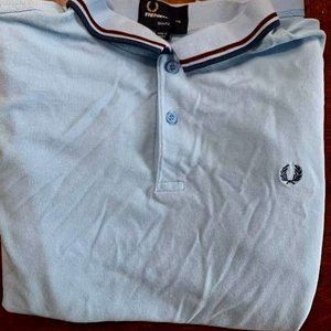 Fred Perry - Golf Shirt- collared. size is XXL slim fit - blue
